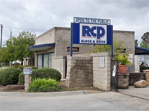 Rcp block - RCP Block & Brick. 8755 N Magnolia Ave Santee, CA 92071-4594. 1; Headquarters Lemon Grove, CA 91945-2004. Email this Business. BBB File Opened: 8/30/1994. Years in Business: 76. Business Started:
